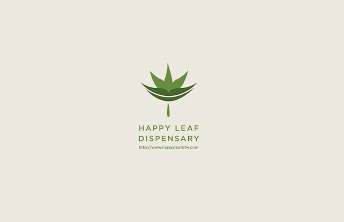 simple sleek cbd flower branding logo