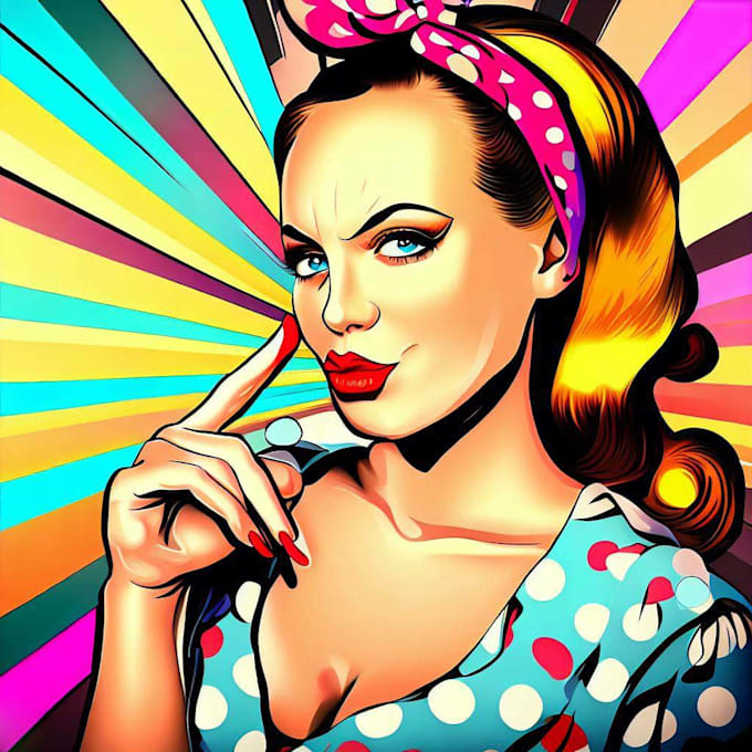 create a pinup girl art