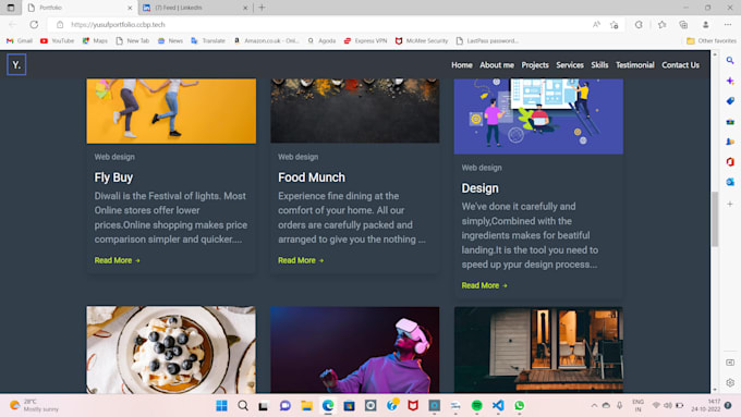 Create a static and responsive website with html, css, bootstrap, and ...