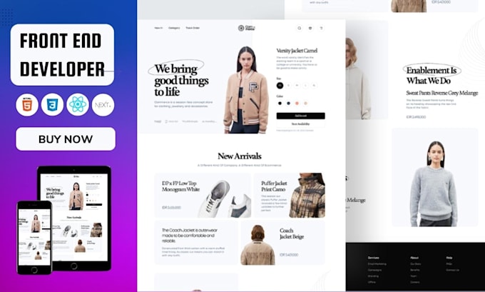 be your expert front end react js and next js developer for web application