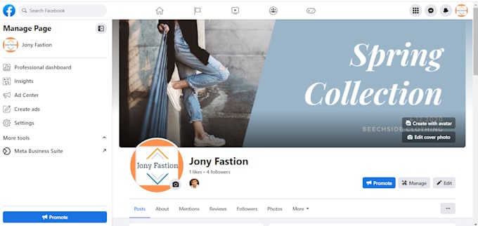 create, setup, manage facebook business page professionally