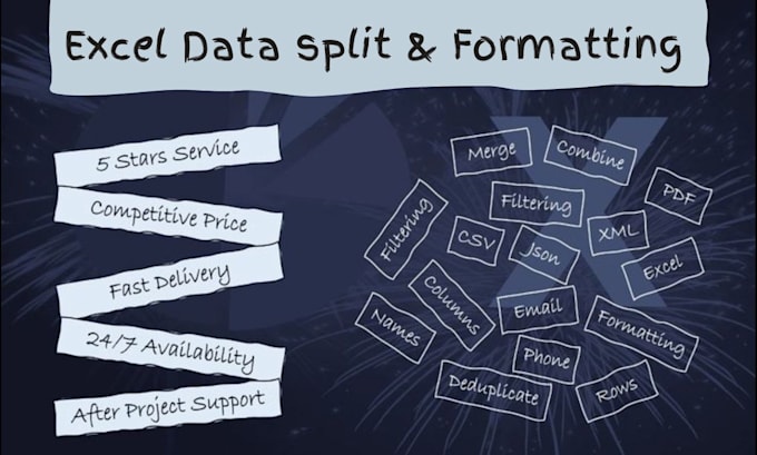 split excel report fast