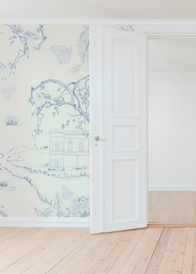 create a toile de jouy pattern