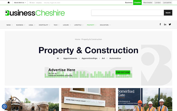 publish news on business cheshire