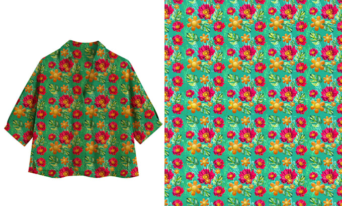 do seamless floral patterns on your shirt