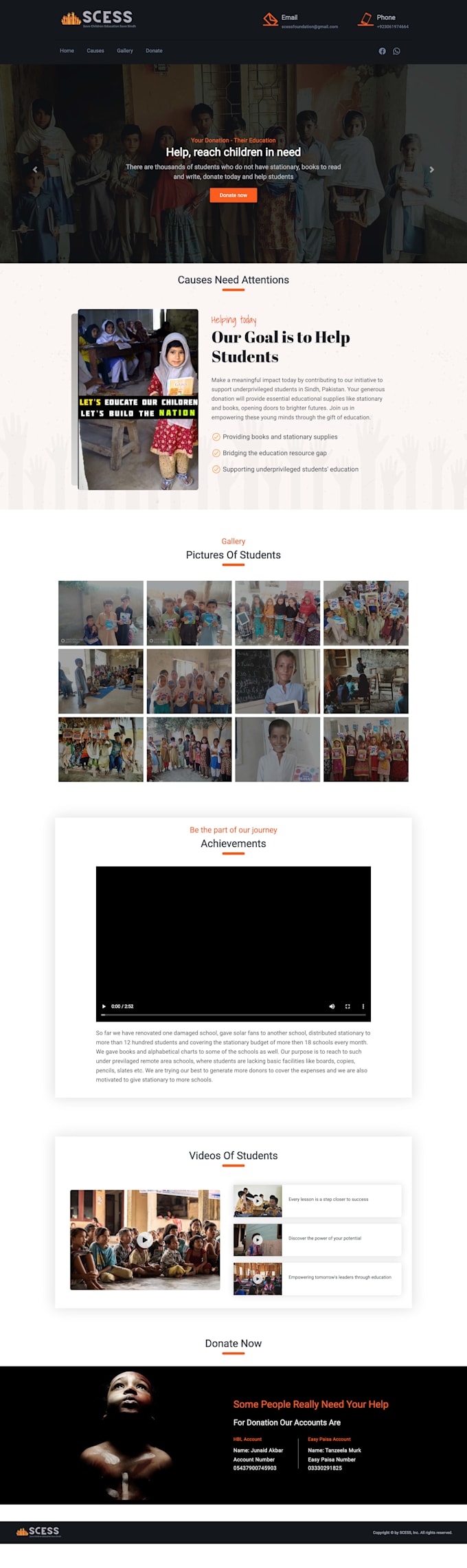 create a responsive HTML CSS landing page
