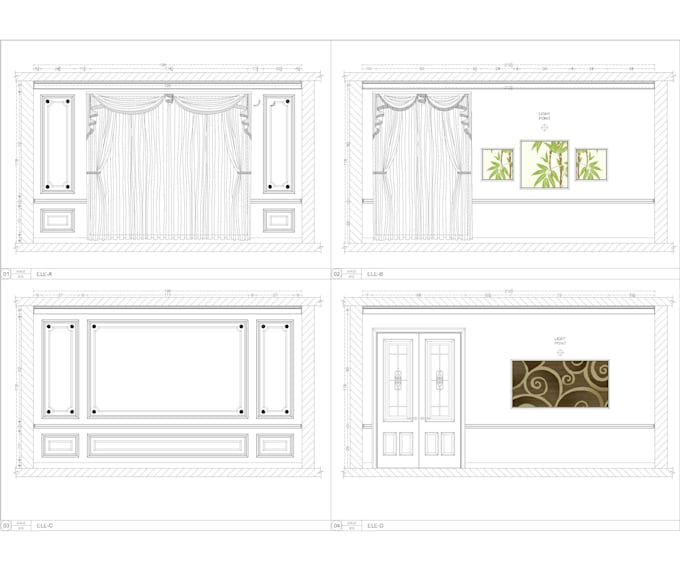 do elevations and interior fit out plan