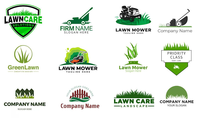 design lawn care, landscape, irrigation or grass logo