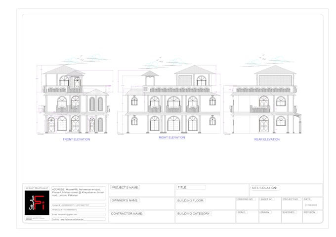 do my best architectural drawings, floor plan, section, elevation