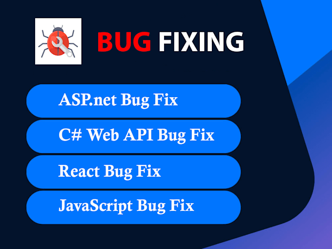 fixing bug in dot net, asp net, javascript or reactjs