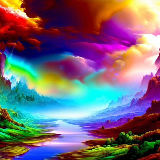 create a fantasy landscape