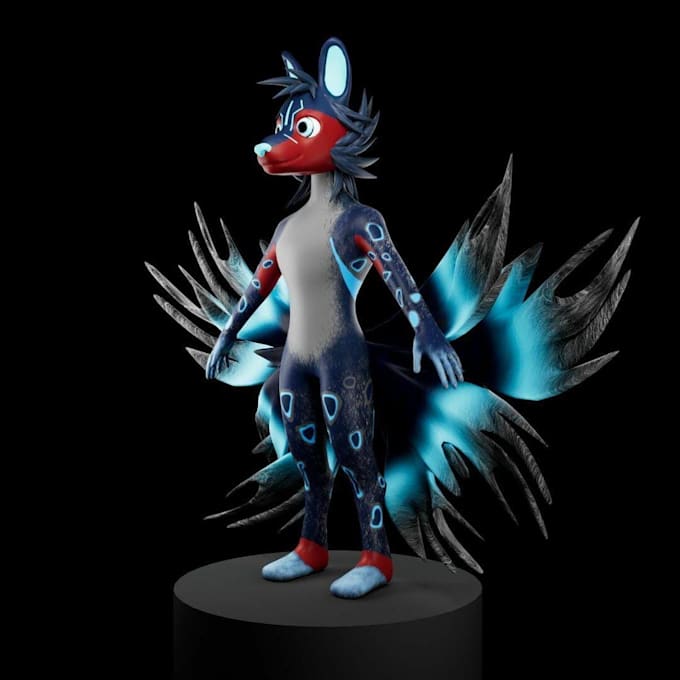 design your full body 2dlive vtuber model art
