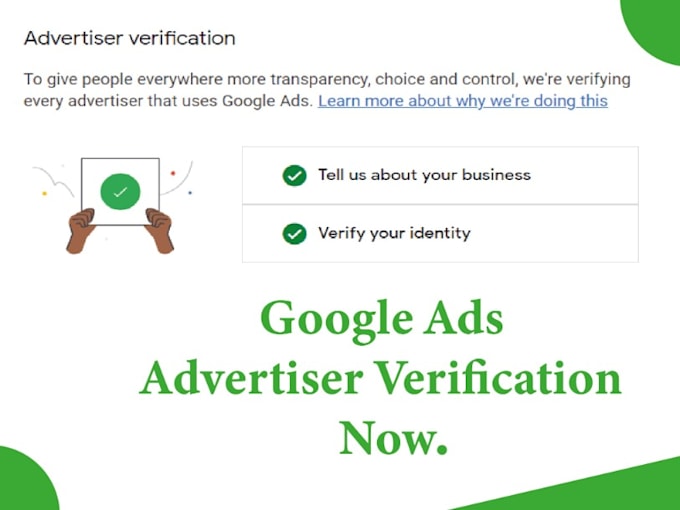 do google ads advertiser verification in few hours