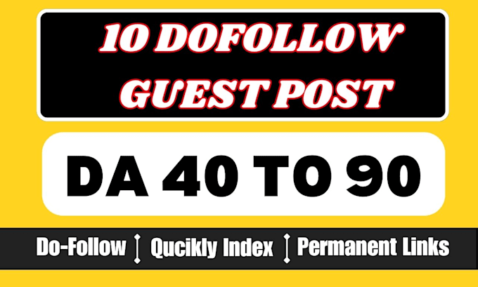 10 dofollow guest post
