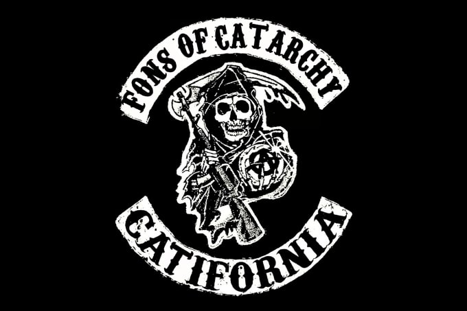 create a custom sons of anarchy logo