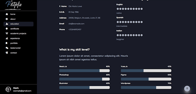 create a static dynamic website using php and laravel 10