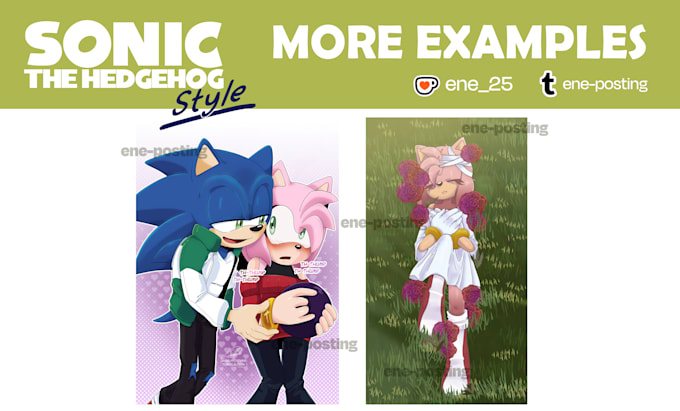 do sonic fan arts or draw your oc in sonic style
