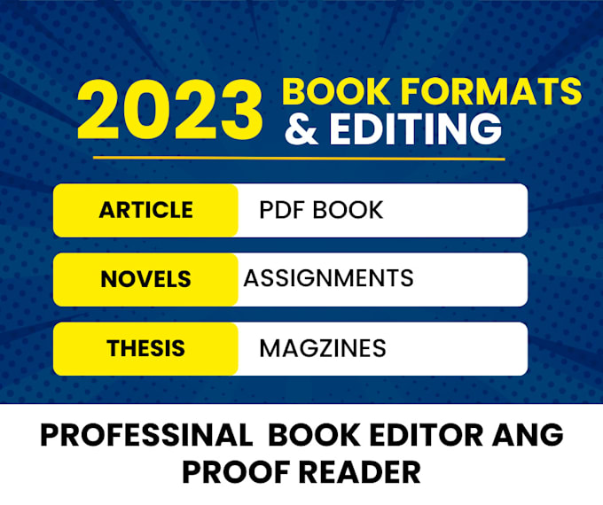 professionally edit and proofread your book ebook