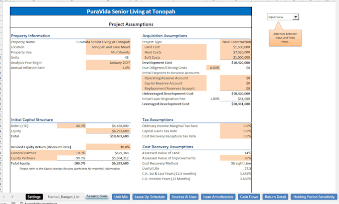 create a rental property and airbnb ROI calculator in excel or google sheets