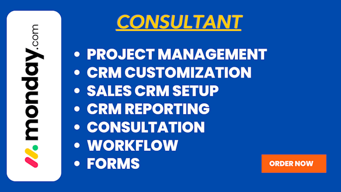 be your monday expert, can automate monday CRM with any application API