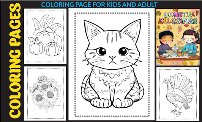 create coloring pages and book covers for amazon kdp