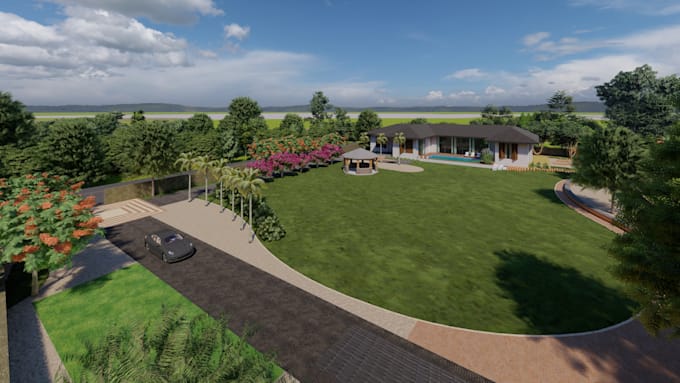create your front garden backyard patio landscape design