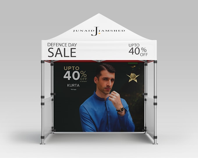 design canopy tent, table cover, flag , roll up banner and tent design