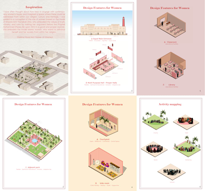 do architectural portfolio brochure and illustration