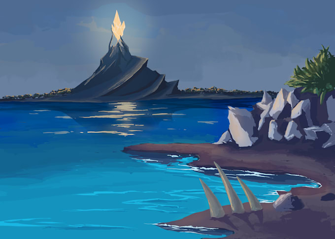 draw landscapes illustration for you