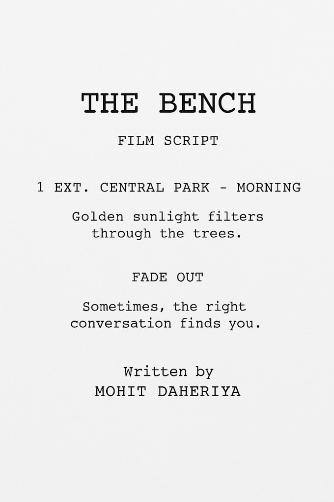write a creative and professional script for your video