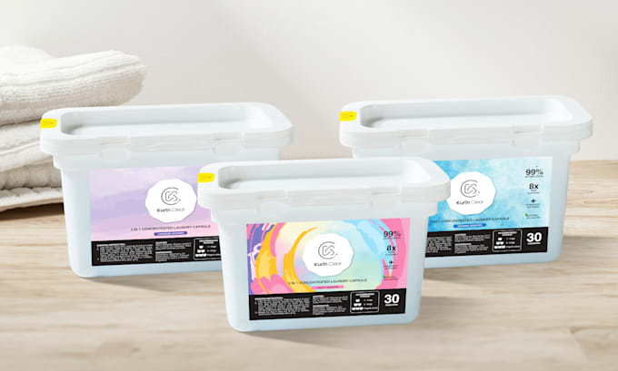 create product label, box design and product packaging design