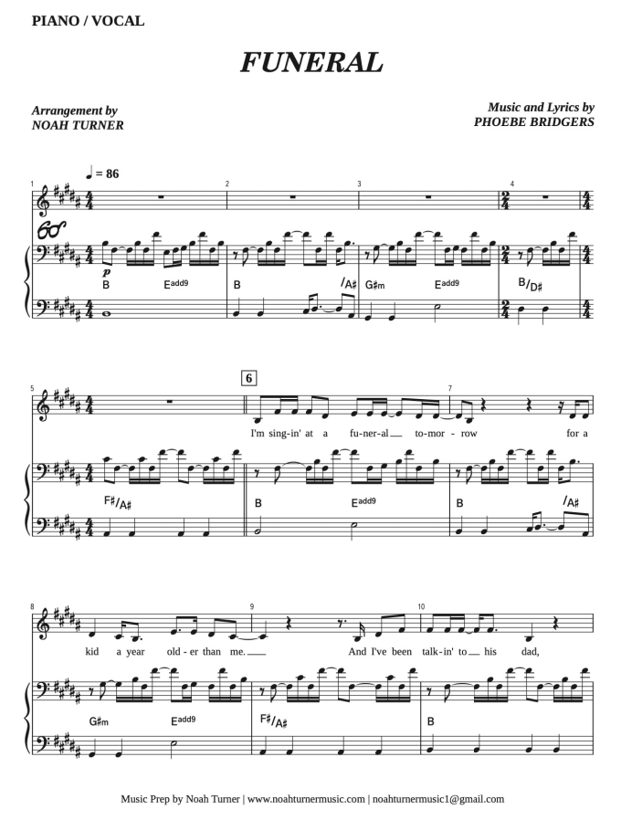 Transcribe music and create sheet music by Noahturnermusic Fiverr