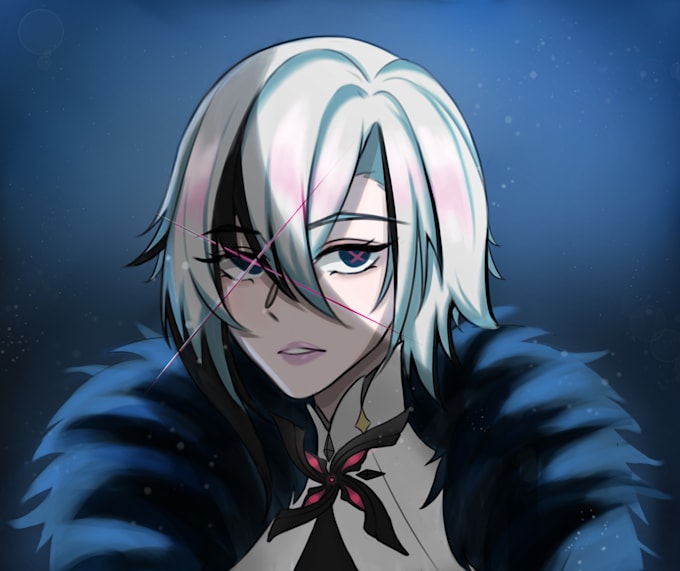 draw anime style art and original character