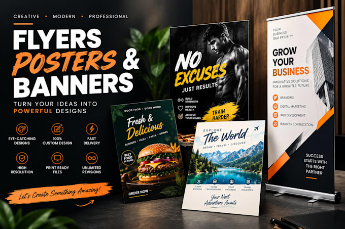 made urgent flyers, posters in just 1 day