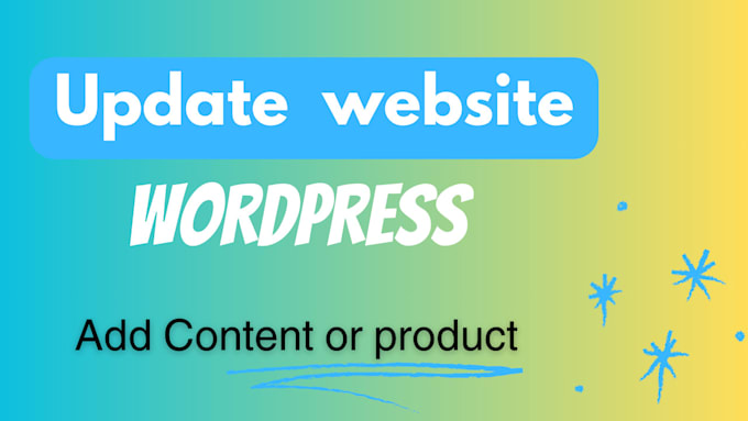 update, maintain and manage your wordpress website