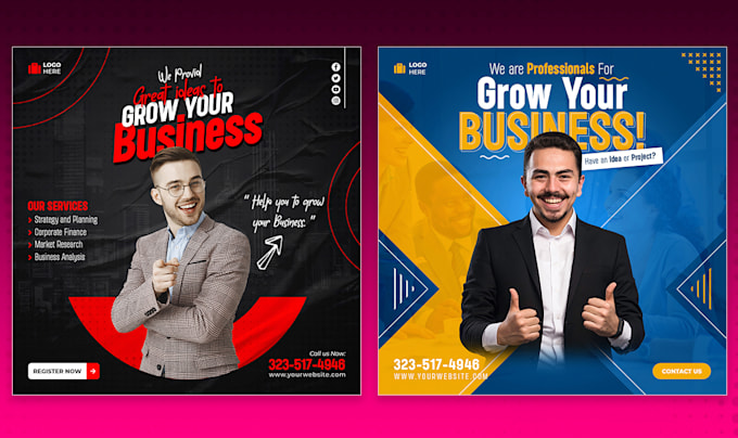 do facebook instagram flyer social media post design