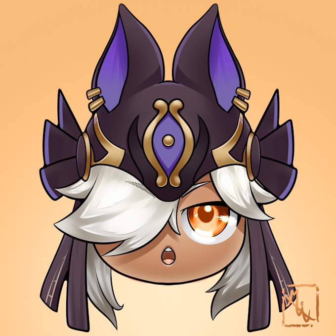 Draw a custom cute chibi head by Mix_mixel | Fiverr