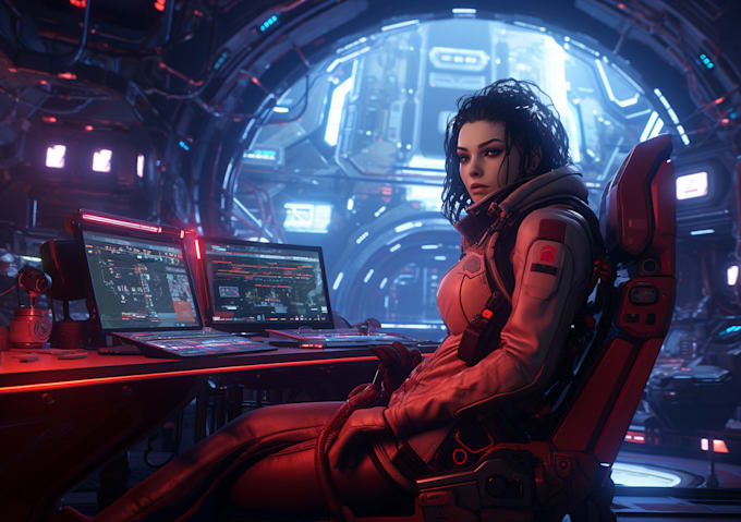 Do character design concept art for sci fi, cyberpunk by Chimajelaney ...