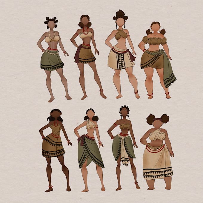 draw character sheets design for you