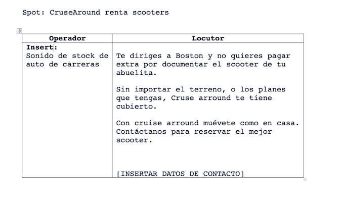 guion adbreak de podcast