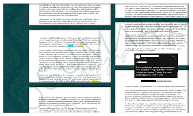 proofread and edit your personal statement or statement of purpose