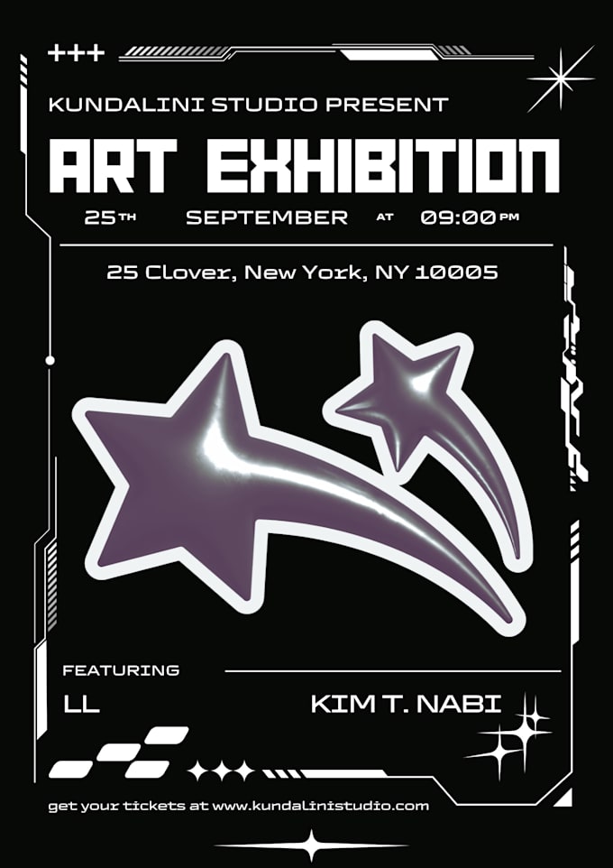 Design a y2k, cyberpunk, acubi poster, flyer or album cover by
