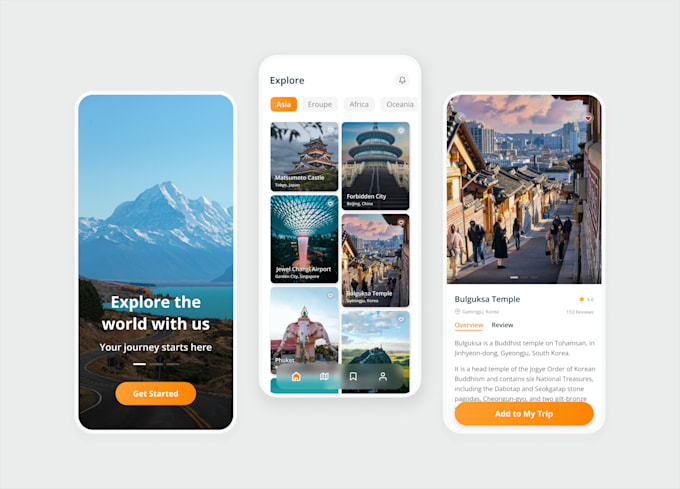 Design aesthetic ui ux for mobile app by Annauiuxdesign | Fiverr