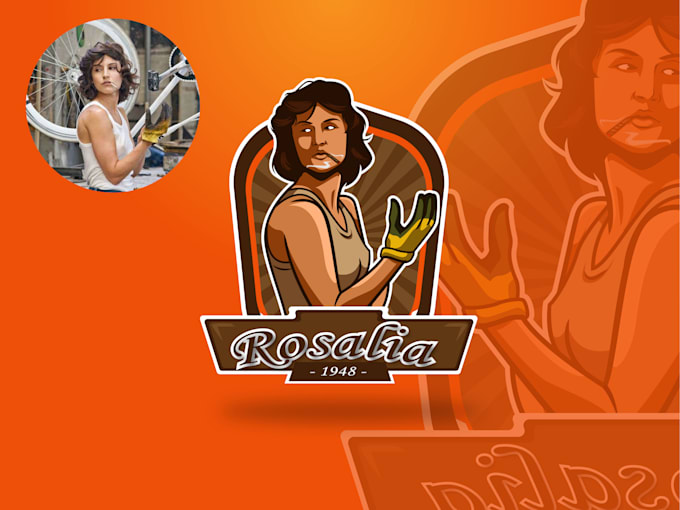creat a cartoon logo or mascot design based on your photo