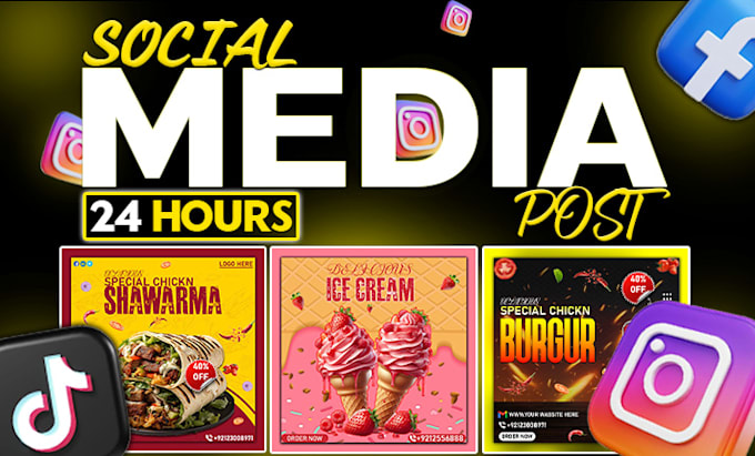 design awesome, amazing social media posts for any platform