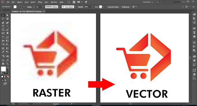 professionally convert your image, logo into a high quality vector file