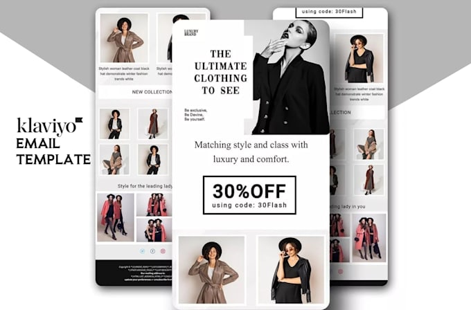 Design and build the klaviyo email templates by Jimmy scot Fiverr