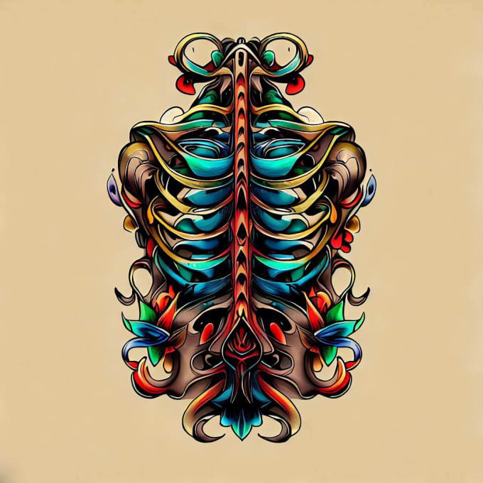 Hand draw a full back tattoo design unique modern by Ukoxaasee Fiverr