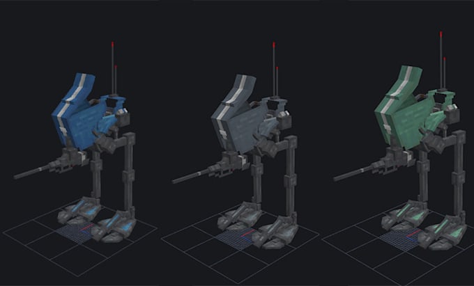 make various blockbench models for minecraft or game