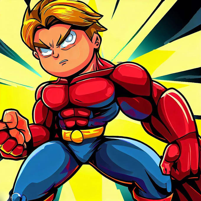 do superhero character for comics cartoon